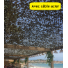 Filet renforcé Bartavel (Câble Acier) - 80% - Beige