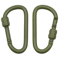 2 mousquetons Aluminium 8cm...