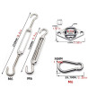 Kit de fixation mural complet pour filet
