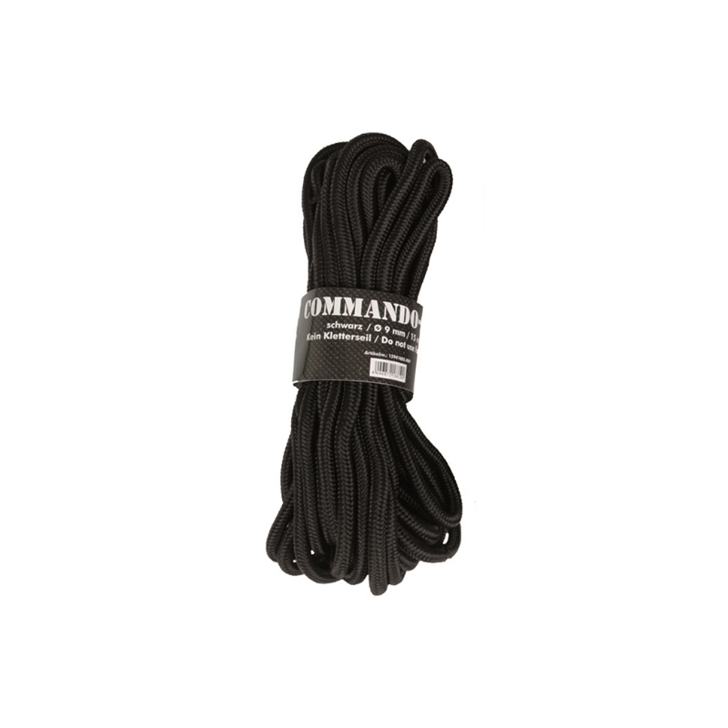 Corde Commando 15 M Mil-Tec – Pratique Pour Le Camping, Rando Ou Chasse, Plusieurs Diamètres