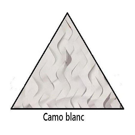 Filet de camouflage triangulaire 80% d'ombrage - Blanc