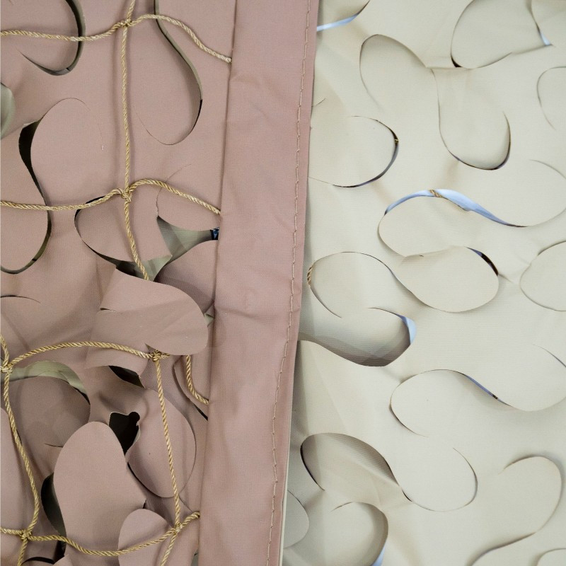 Filet de camouflage renforcé CamoSystems - 50% d'ombrage - Beige