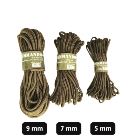 Corde commando Miltec - 15m - Beige